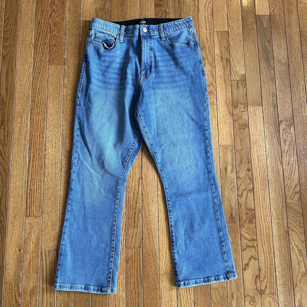 Lularoe Slim Boot Womens Jeans Size 30 Light Blue Elastic Waist Stretch